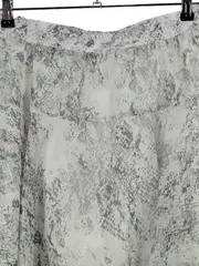 Vorschaubild 2 von Damen A-Linienrock Gr. 38 Modern Weiß Tierdruck