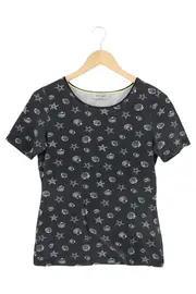 Vorschaubild 1 von Damen T-Shirt 36/S Schwarz Muscheln Sterne Kurzarm
