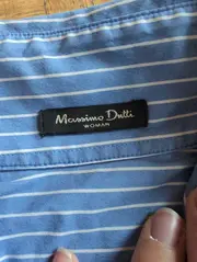 Vorschaubild 5 von Damen Hemdbluse gestreift Gr. 36 Business Blau Baumwolle