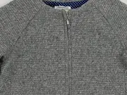 Vorschaubild 3 von Kinder Mädchen Strickjacke Grau Gr. 122 Casual Reißverschluss