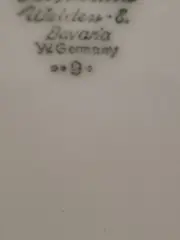 Vorschaubild 3 von Bavaria Porzellan Schüssel Kariert Rot Weiß 23cm