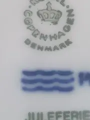 Vorschaubild 5 von Weihnachtsteller 1986 Porzellan Sammelteller Schlitten Blau