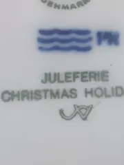 Vorschaubild 6 von Weihnachtsteller 1986 Porzellan Sammelteller Schlitten Blau