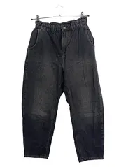 Vorschaubild 1 von Damen High Waist Paperbag Jeans Hose Schwarz Gr. 40 W31