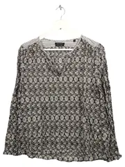 Vorschaubild 1 von MARC O POLO Damen Bluse 36/S Mehrfarbig Grafisch Casual Vintage Baumwolle