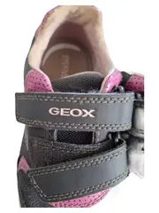 Vorschaubild 2 von Mädchen Sneaker low Gr. 27 Grau Pink Klettverschluss Freizeitschuh