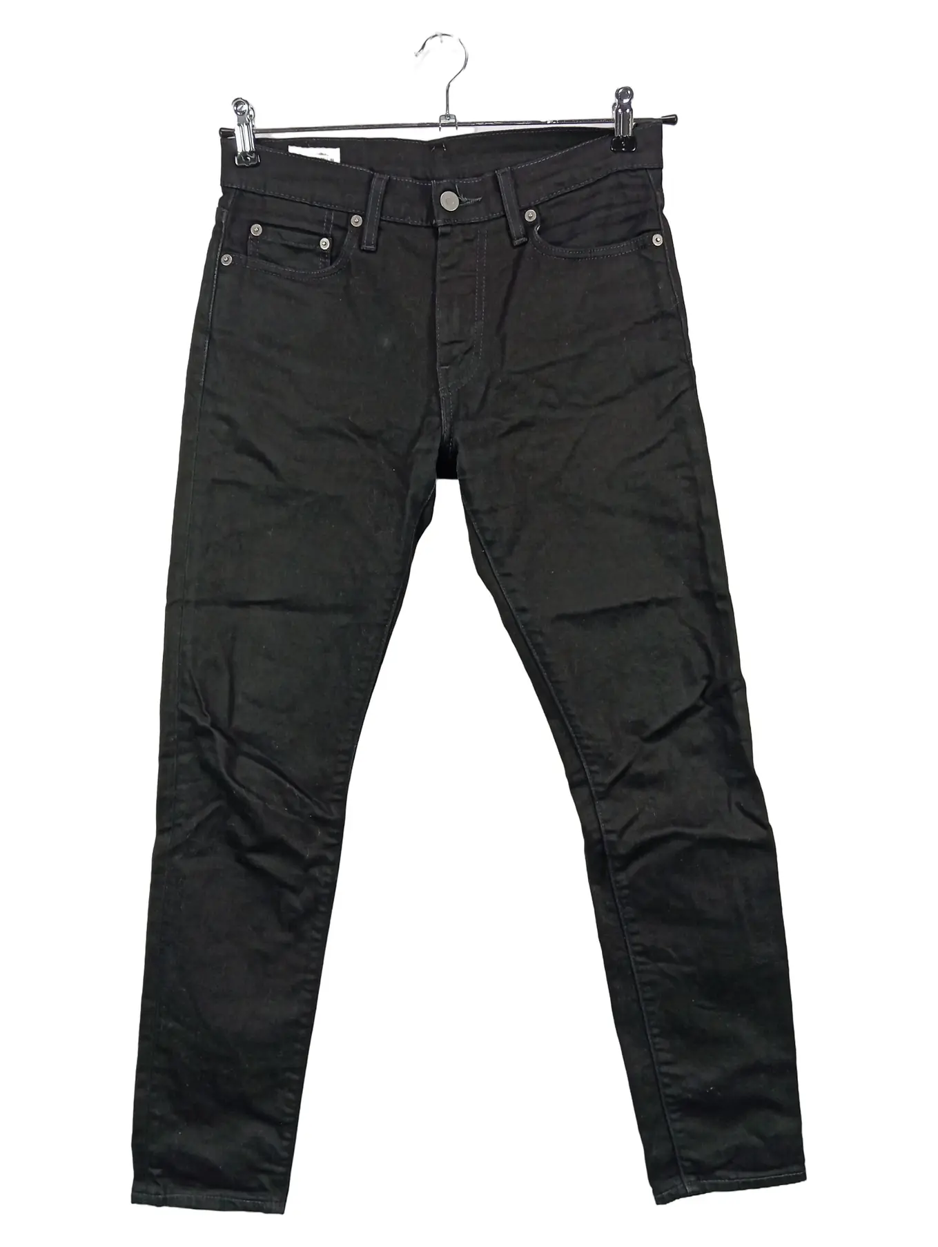 LEVI'S 512 Damen Jeans Straight Leg W29/38 Schwarz Casual