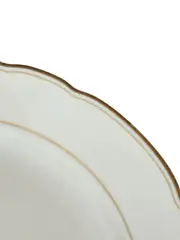 Vorschaubild 2 von Platzteller Porzellan Weiß Klassisch Rund 24,5 cm Festlich