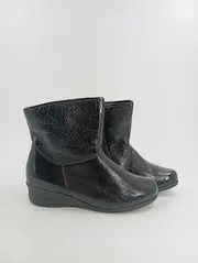 Vorschaubild 2 von Damen Stiefelette Gr. 39 Schwarz Casual Bequeme Boots