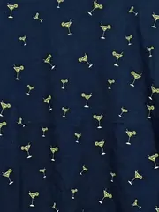 Vorschaubild 2 von Damen T-Shirt Gr. M Blau Kurzarm Baumwolle Grafik Muster Freizeit