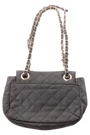 Vorschaubild 2 von Damen Umhängetasche Schwarz Gesteppt Elegant Klassisch Kettenriemen