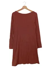 Vorschaubild 2 von Damen Blusenkleid Gr. 36/S Rot Gestreift Casual Vintage Bohemian