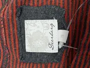 Vorschaubild 3 von Damen Blusenkleid Gr. 36/S Rot Gestreift Casual Vintage Bohemian