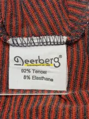 Vorschaubild 4 von Damen Blusenkleid Gr. 36/S Rot Gestreift Casual Vintage Bohemian