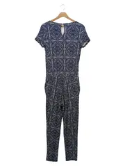 Vorschaubild 2 von Damen Jumpsuit Gr. 34/XS Blau Grafisch Bohemian Overall