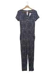 Vorschaubild 1 von Damen Jumpsuit Gr. 34/XS Blau Grafisch Bohemian Overall