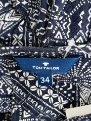 Vorschaubild 3 von Damen Jumpsuit Gr. 34/XS Blau Grafisch Bohemian Overall