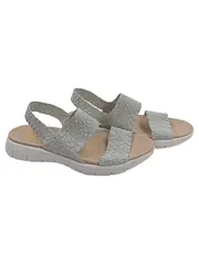 Vorschaubild 1 von Sandalen Damen Gr. 40 Silber Komfortabel Sommerschuhe
