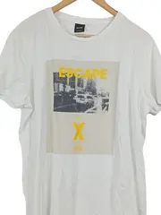 Vorschaubild 2 von Herren T-Shirt mit Print Weiß Gr. XL Casual