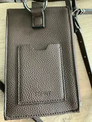 Vorschaubild 3 von Handytasche Umhängetasche Leder Dunkelbraun Crossbody Bag NEU