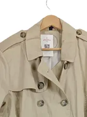 Vorschaubild 3 von Damen Trenchcoat Gr. 46 Beige Baumwolle Polyester Klassisch