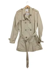 Vorschaubild 1 von Damen Trenchcoat Gr. 46 Beige Baumwolle Polyester Klassisch