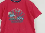 Vorschaubild 2 von Kinder T-Shirt Logo-Print Rot Gr. 128 Baumwolle Casual