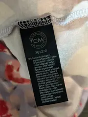 Vorschaubild 2 von Damen Shirt Blumenmuster Rosen Grau Kurzarm Gr. M