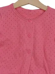 Vorschaubild 4 von Strickjacke Mädchen Gr. 95/98 Pink Casual Lochmuster