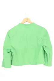 Vorschaubild 2 von Damen Blazer Gr. 40 L Elegant Klassisch Grün Baumwolle