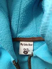 Vorschaubild 3 von Fleecejacke Kapuze Ohren Kinder Gr. 86 Türkis