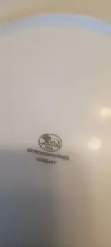 Vorschaubild 2 von Servierplatte Porzellan Modern Marmor-Optik 32cm