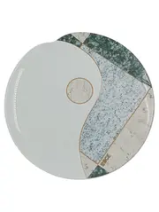 Vorschaubild 1 von Servierplatte Porzellan Modern Marmor-Optik 32cm
