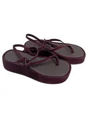 Vorschaubild 1 von Damen Zehentrenner Sandalen Gr. 39 Braun Modern Plateau