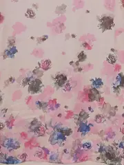 Vorschaubild 3 von my blue Damen Bluse Shirt Blumenmuster Rosa Gr. 36/38 3/4-Arm