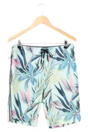 Vorschaubild 1 von Herren Badeshorts Gr. 46/S Türkis Floral Muster Casual