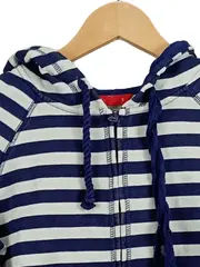 Vorschaubild 2 von edc Sweatjacke Damen gestreift Kapuze Maritim Baumwolle Mehrfarbig Gr. 36/S