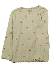 Vorschaubild 1 von Langarmshirt Mädchen Gr. 86 Regenbogen Grün Rippstrick