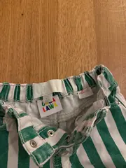 Vorschaubild 3 von Kinder Jeans Shorts gestreift grün weiß Gr. 92 Mädchen Sommer