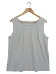 Vorschaubild 1 von Damen Top Gr. 44 Grau Casual Polyester Ärmellos