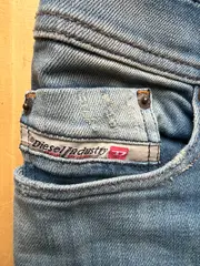 Vorschaubild 3 von Herren Destroyed Jeans W34 L34 Blau Used Look Denim Hose