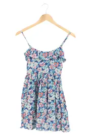 Vorschaubild 1 von Damen Sommerkleid Blumenmuster Gr. 32/XS Casual Mehrfarbig
