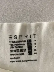 Vorschaubild 3 von Damen Slip Basic Weiß Polyamid Gr. 38/M