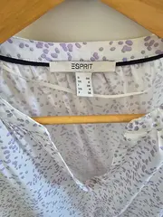 Vorschaubild 3 von Damen Bluse Gr. 60cm Weiß gepunktet Casual Viskose