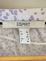 Vorschaubild 4 von Damen Bluse Gr. 60cm Weiß gepunktet Casual Viskose