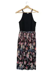 Vorschaubild 1 von Damen festliches Midikleid 36;S Blumenmuster Elegant Mehrfarbig