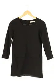 Vorschaubild 1 von Damen Freizeitkleid Schwarz Gr. 34/XS Elegant Klassisch Wolle