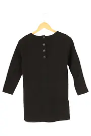 Vorschaubild 2 von Damen Freizeitkleid Schwarz Gr. 34/XS Elegant Klassisch Wolle