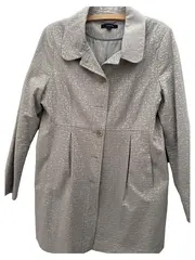 Vorschaubild 1 von Übergangsmantel Damen Gr. 44/XXL Beige Klassisch Grafisches Muster