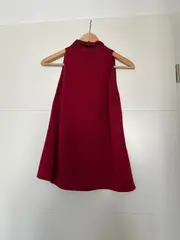 Vorschaubild 2 von Damen Top Rot Gr. 34/XS mit Schleife